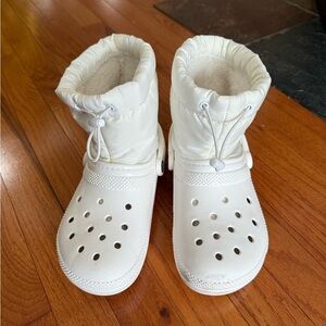 CROCS White Snow Boots